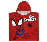 Marvel Spidey - Asciugamano da bagno con cappuccio, motivo: Spidey, taglia unica