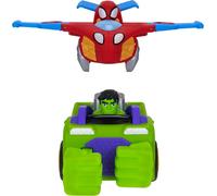 Marvel Spidey e Hulk Ride and Fly Veicolo 2in1- Disney Jr