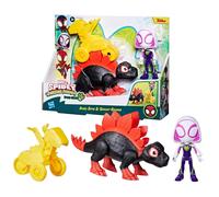 Marvel Spidey e i Suoi Amici 4 Pollici Dino-Webs Set | Dino Spin & Ghost-Spider