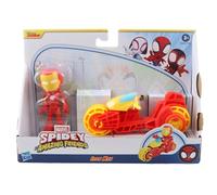Marvel Spidey e i suoi amici Iron Man in moto - action figure e veicolo