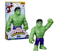 Hasbro marvel spidey e i suoi fantastici amici - action figure di supersized hulk, giocattolo per età prescolare dai 3 anni in su