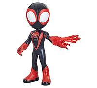 Marvel Spidey et Ses Amis Extraordinaires, Figurine Miles Morales : Spider-Man géante de 22,5 cm, Jouet préscolaire, Jouet pour Enfants, Rouge et Noir, Dès 3 Ans
