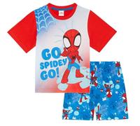 Marvel Spidey & Friends Spiderman - Pigiama a Maniche Corte per Bambini - 18-24 Mesi: 92cm