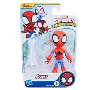 Marvel Spidey & His Amazing Friends Action Figure Supereroi + Villains (a scelta) (Spidey (10,2 cm), Nero