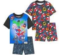 Marvel Spidey Pigiama Ragazzo 2 Pacco Set Manica Corta Pigiami Bambini Morbido Abbigliamento da Casa Regalo Ragazzo (7-8 Anni, Multi Spidey Confezione da 2)