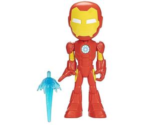 Marvel Spidey Spidey et Ses Amis Extraordinaires, Figurine de Super-héros Format géant Iron Man pour Enfants, dès 3 Ans