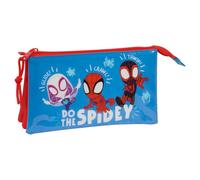 SPIDEY - Astuccio triplo, astuccio per bambini, ideale per bambini in età scolastica, comodo e versatile, qualità e resistenza, 22 x 3 x 12 cm