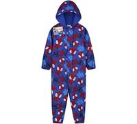Marvel Spidey Tuta Impermeabile Bambino Resistente Acqua con Cappuccio Fodera Pile Tuta Antipioggia Abbigliamento Regalo Bambini (5-6 Anni, Blu)