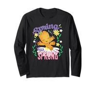 Marvel Spring Has Sprung Baby Groot Lovely Pastel Floral Maglia a Manica