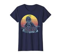 Marvel Star-Lord Guardians of Galaxy 2 Retro Maglietta, Donna, Navy, L