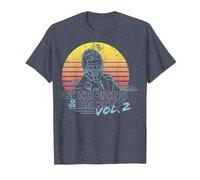 Marvel Star-Lord Guardians of Galaxy 2 Retro Maglietta, Uomo, Pervinca, 4XL