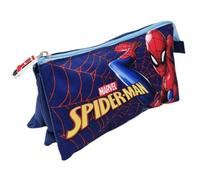 Marvel Stor Astuccio Spiderman per la Scuola a 3 Scomparti 22x12cm Chiusura a Cerniera