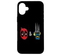 Marvel Studios Deadpool & Wolverine Mask & Claw Emoji Icons Custodia per iPhone 16 Plus