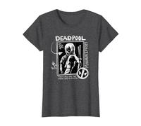 Marvel Studios Deadpool & Wolverine Maximum Effort Chalk Art Maglietta, Donna, Grigio Scuro, 3XL