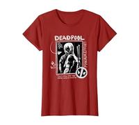 Marvel Studios Deadpool & Wolverine Maximum Effort Chalk Art Maglietta, Donna, Mirtillo Rosso, 3XL