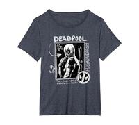 Marvel Studios Deadpool & Wolverine Maximum Effort Chalk Art Maglietta, Donna Plus-Size, Pervinca, 4X