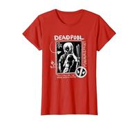 Marvel Studios Deadpool & Wolverine Maximum Effort Chalk Art Maglietta, Donna, Rosso, 3XL