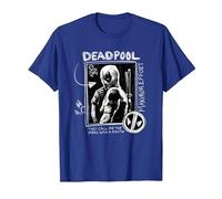 Marvel Studios Deadpool & Wolverine Maximum Effort Chalk Art Maglietta, Uomo, Blu Reale, 3XL