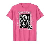 Marvel Studios Deadpool & Wolverine Maximum Effort Chalk Art Maglietta, Uomo, Rosa mélange, 3XL