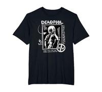 Marvel Studios Deadpool & Wolverine Maximum Effort Chalk Art Maglietta, Uomo Taglie Grandi, Nero, 2X Tall