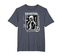 Marvel Studios Deadpool & Wolverine Maximum Effort Chalk Art Maglietta, Uomo Taglie Grandi, Pervinca, 5X Tall
