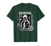 Marvel Studios Deadpool & Wolverine Maximum Effort Chalk Art Maglietta, Uomo, Verde Foresta, 3XL