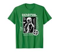 Marvel Studios Deadpool & Wolverine Maximum Effort Chalk Art Maglietta, Uomo, Verde Mela, L