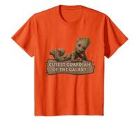 Marvel Studios’ I Am Groot Cutest Guardian of The Galaxy Maglietta, Bambini, Arancio, 2 Anni