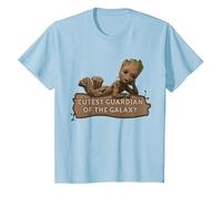 Marvel Studios’ I Am Groot Cutest Guardian of The Galaxy Maglietta, Bambini, Celeste, 2 Anni