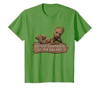 Marvel Studios’ I Am Groot Cutest Guardian of The Galaxy Maglietta, Bambini, Erba, 2 Anni