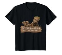 Marvel Studios’ I Am Groot Cutest Guardian of The Galaxy Maglietta, Bambini, Nero, 2 Anni