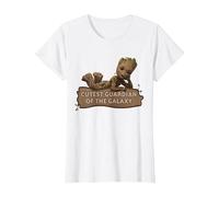 Marvel Studios’ I Am Groot Cutest Guardian of The Galaxy Maglietta, Donna, Bianco, XXL