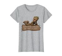 Marvel Studios’ I Am Groot Cutest Guardian of The Galaxy Maglietta, Donna, Grigio Melange, M