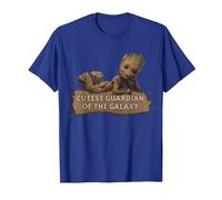 Marvel Studios’ I Am Groot Cutest Guardian of The Galaxy Maglietta, Uomo, Blu Reale, L