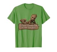 Marvel Studios’ I Am Groot Cutest Guardian of The Galaxy Maglietta, Uomo, Erba, M