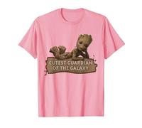 Marvel Studios’ I Am Groot Cutest Guardian of The Galaxy Maglietta, Uomo, Rosa, XL