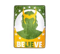 Marvel Studios Loki Believe Fleece Throw Blanket | 45 x 60 Inches