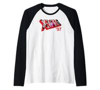 Marvel Studios X-Men '97 Logo Cable Psylocke Jubilee Sunspot Maglia con Maniche Raglan