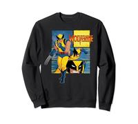 Marvel Studios X-Men ’97 Wolverine Claws Logo Action Panels Felpa