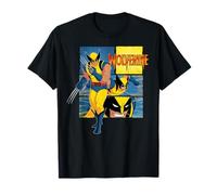 Marvel Studios X-Men ’97 Wolverine Claws Logo Action Panels Maglietta