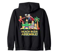 Marvel Super Heroes Avengers "Beach Buds Assemble!" Vacation Felpa con Cappuccio