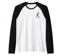 Marvel Super Heroes Avengers Captain America Pocket Art Maglia con Maniche Raglan