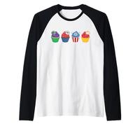 Marvel Super Heroes Avengers Cupcakes Birthday Party Gift Maglia con Maniche Raglan