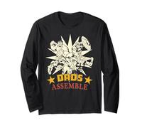Marvel Super Heroes Avengers Dads Assemble Father's Day Maglia a Manica