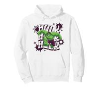 Marvel Super Heroes Avengers Hulk Groovy Wavy Name Felpa con Cappuccio