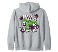 Marvel Super Heroes Avengers Hulk Groovy Wavy Name Felpa con Cappuccio