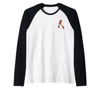 Marvel Super Heroes Avengers Iron Man Pocket Art Maglia con Maniche Raglan