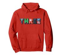Marvel Super Heroes Avengers Numbers 3 Third 3rd Birthday Felpa con Cappuccio