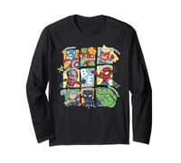 Marvel Super Heroes Be Amazing Incredible Fearless Mighty Maglia a Manica
