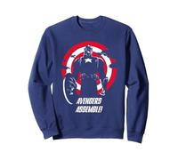 Marvel Super Heroes Captain America Avengers Assemble! Quote Felpa